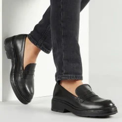Dame Swelen Chunky Loafers Sort