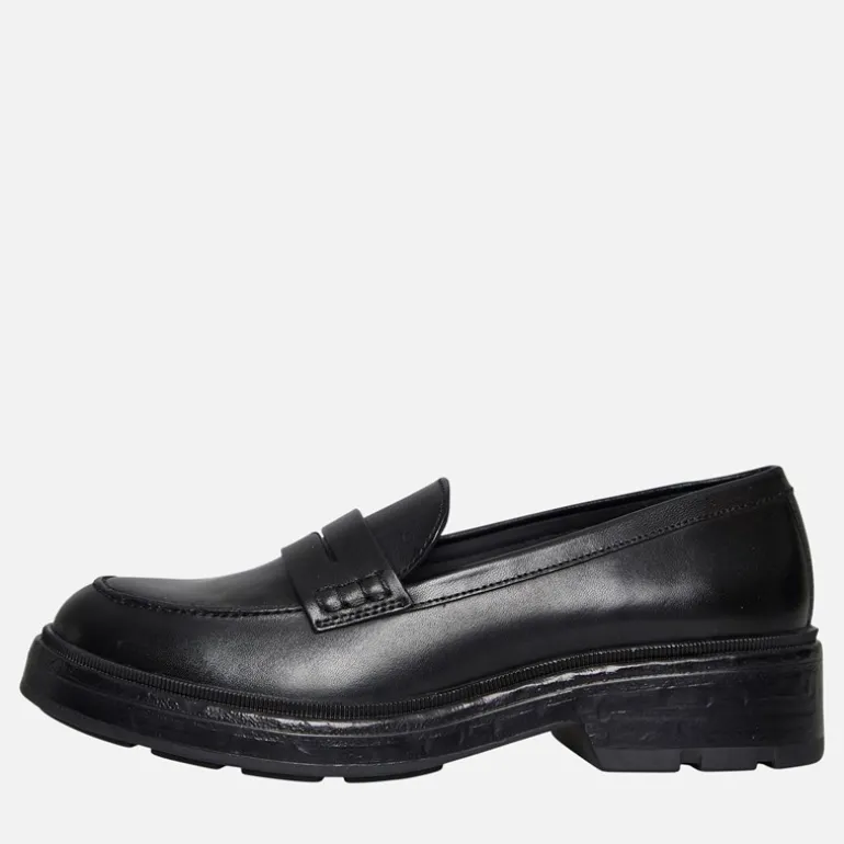 Dame Swelen Chunky Loafers Sort