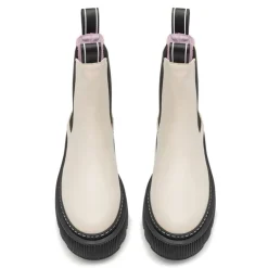 Dame Trixy Læderstøvler Off White
