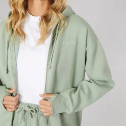 Dame Træningsdragt med Lynlås Mørk Salviegrøn