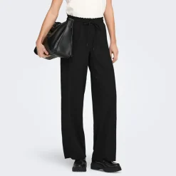 Dame vide ben bukser Sort