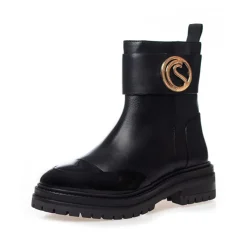 Dame vind støvler 0011 Black Patent