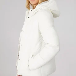 Dame Willah Kort Dunjakke Vinter Hvid