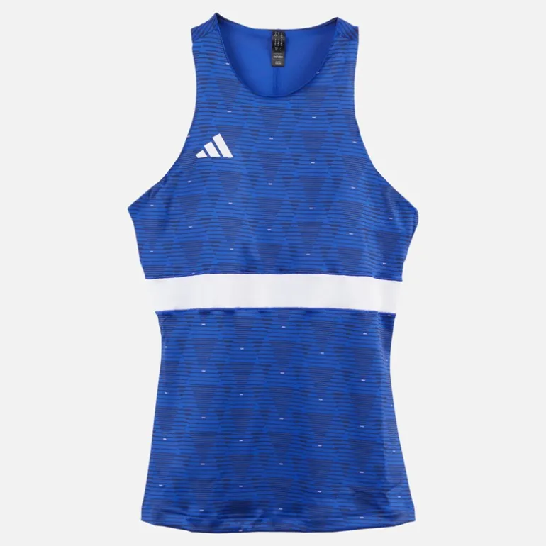 Dame Y-Tank Heat.Rdy Trænings T-shirt Semi Lucid Blue/Hvid