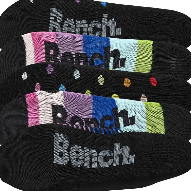 Dames Dorit Strømper 5-pak Sort/Multi