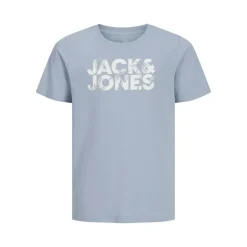 Dre pakke T-shirts med blomsterprint til Drenge Hvid/​Ashley Blå/​Marineblå