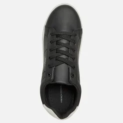 Drenge Contrast Heel Tennis Sneakers Sort