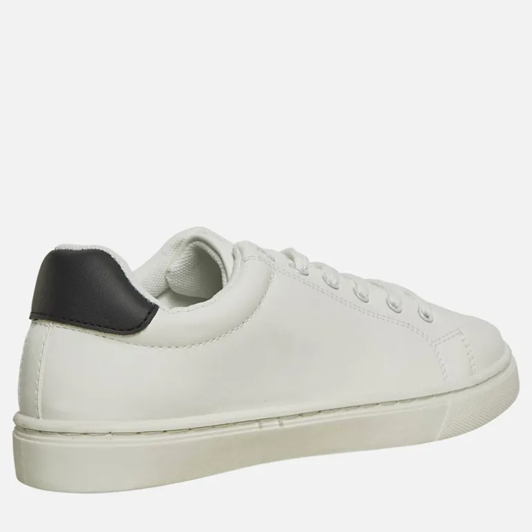 Drenge Contrast Heel Tennis Sneakers Hvid