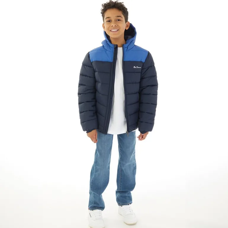 Drenge Farveblok Pufferjakke Deja Vu Blå