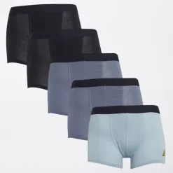 Drenge Fem Pak Boksershorts Marineblå/​Blå Stål/​Blå