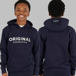 Drenge Fire Dele Hættetrøje Sweatshirt T-shirt Og Joggingbukser Sæt Navy/​Off White