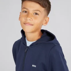 Drenge Hættetrøje Navy