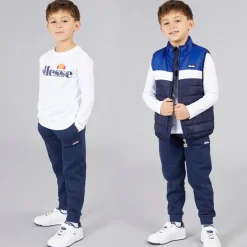 Drenge Jacob Vest T Shirt Og Joggingbukser Sæt Navy