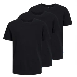 Drenge økologisk tre pak t shirts Sort