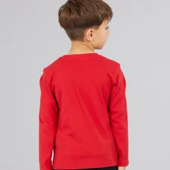 Drenge langærmet T-shirt Spicy Red