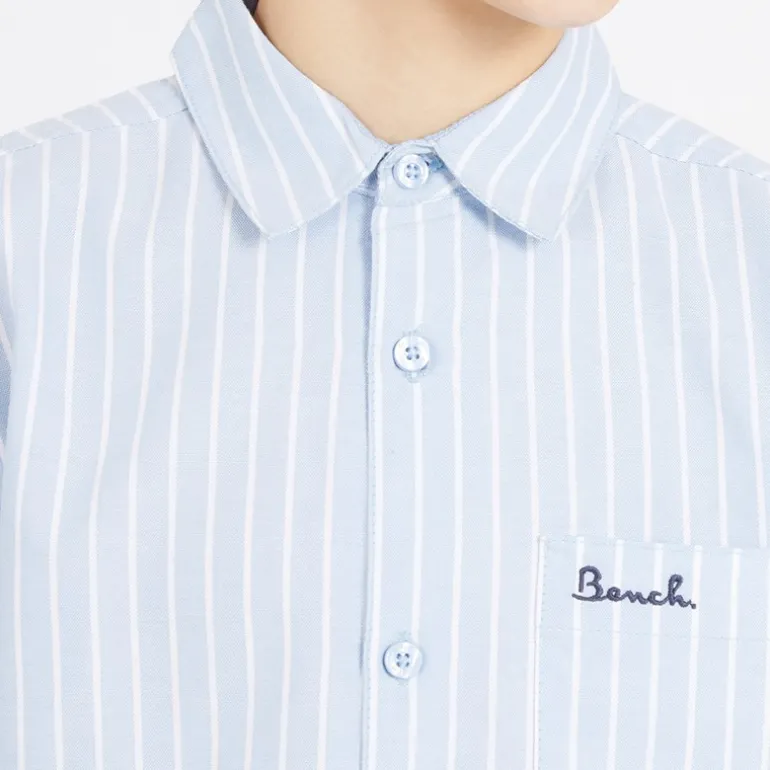 Drenge Lomous skjorte og chino shorts sæt blå og hvid stribet/navy Blue & White Stripe / Navy