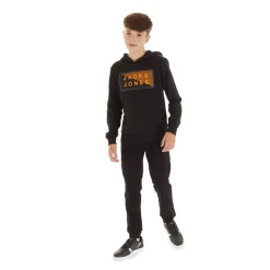 Drenge Marco Dean Cuffed Cargo Bukser Sort