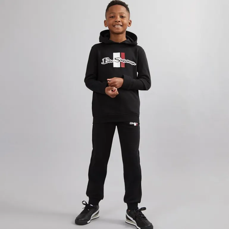 Drenge Mod Script Træningstøj Sort