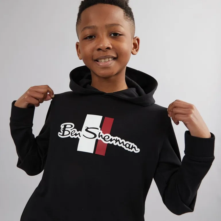 Drenge Mod Script Træningstøj Sort