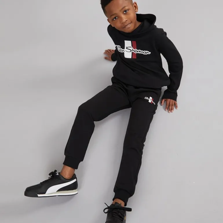 Drenge Mod Script Træningstøj Sort