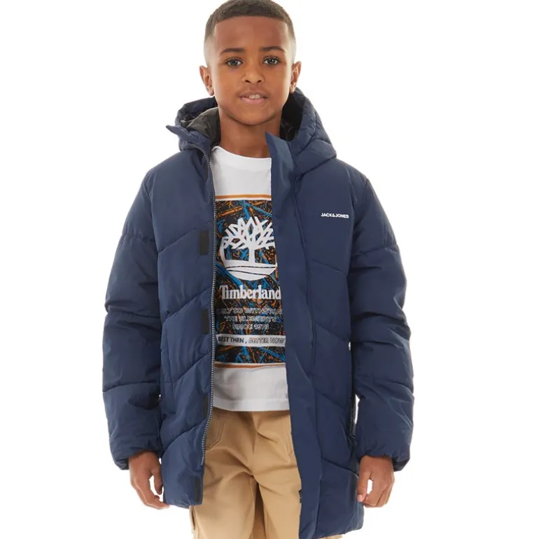 Drenge Otis Lang Puffer Jakke Blå Blazer