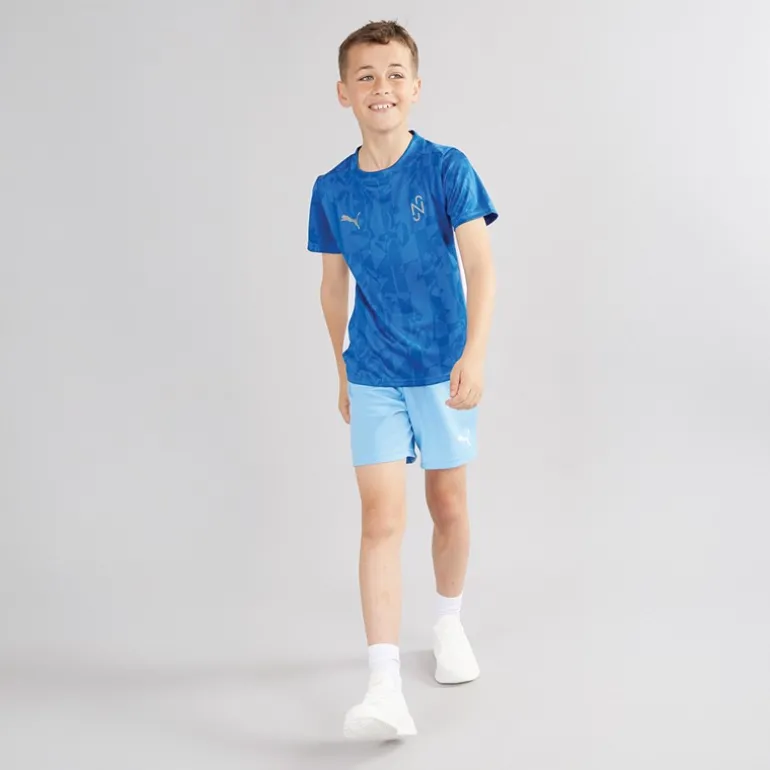Drenge teamRISE Trænings Shorts Team Lyseblå / Hvid