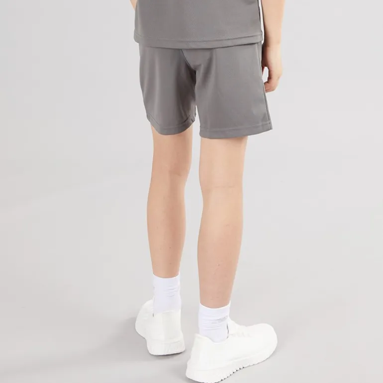 Drenge teamRISE Trænings Shorts Smoked Pearl / Hvid