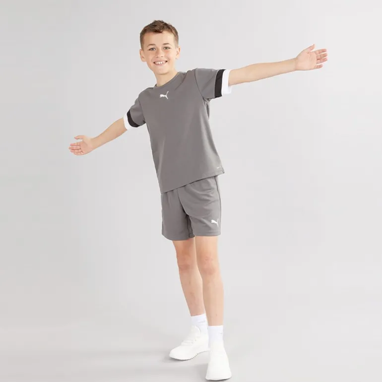 Drenge teamRISE Trænings Shorts Smoked Pearl / Hvid