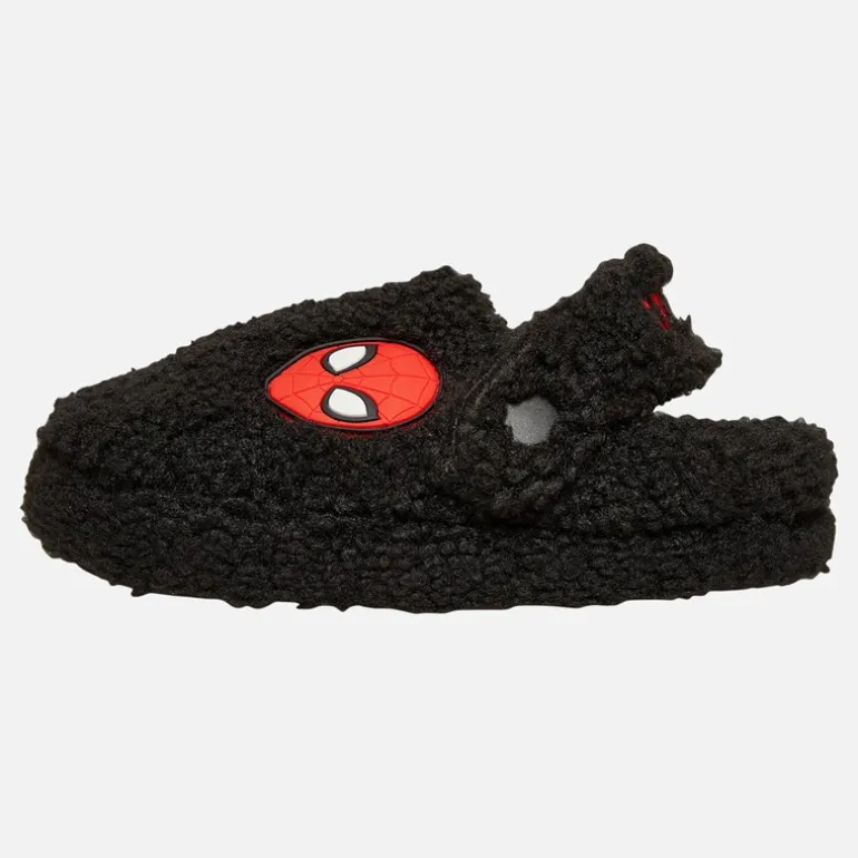 Drenge Telford Borg Hjemmesko Sort/Rød