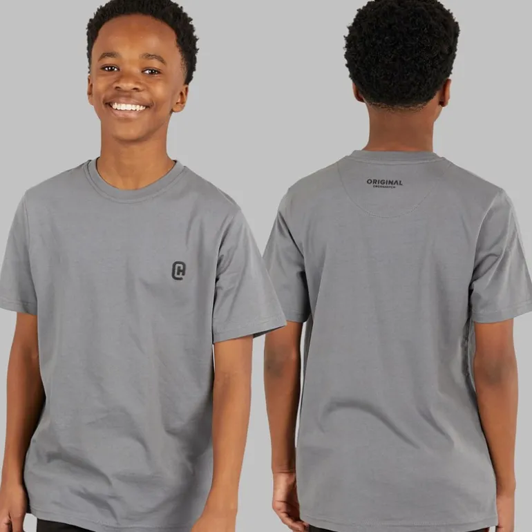 Drenge Tre Dele Hættetrøje T-shirt Og Joggingbukser Sæt Sort/Koksgrå