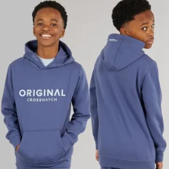 Drenge Tre Delt Hoodie Sweatshirt T-Shirt Og Joggingbukser Sæt Denim Blå/​Is Blå