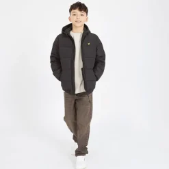 Drenge Vatteret Pufferjakke Z865 Jet Sort