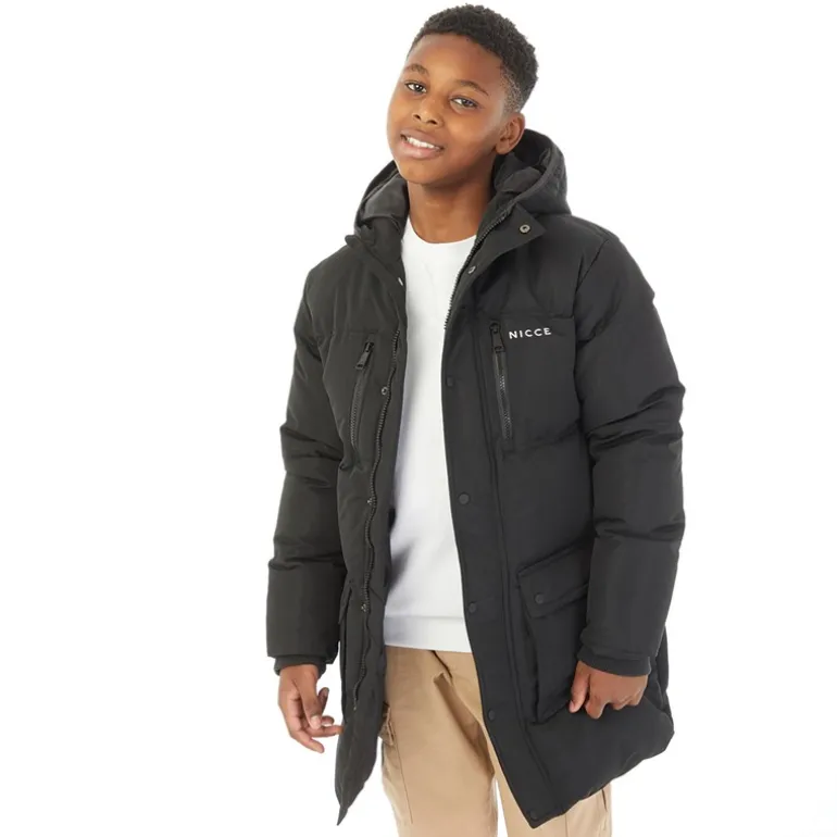 Drenge Vespucci Parka Sort