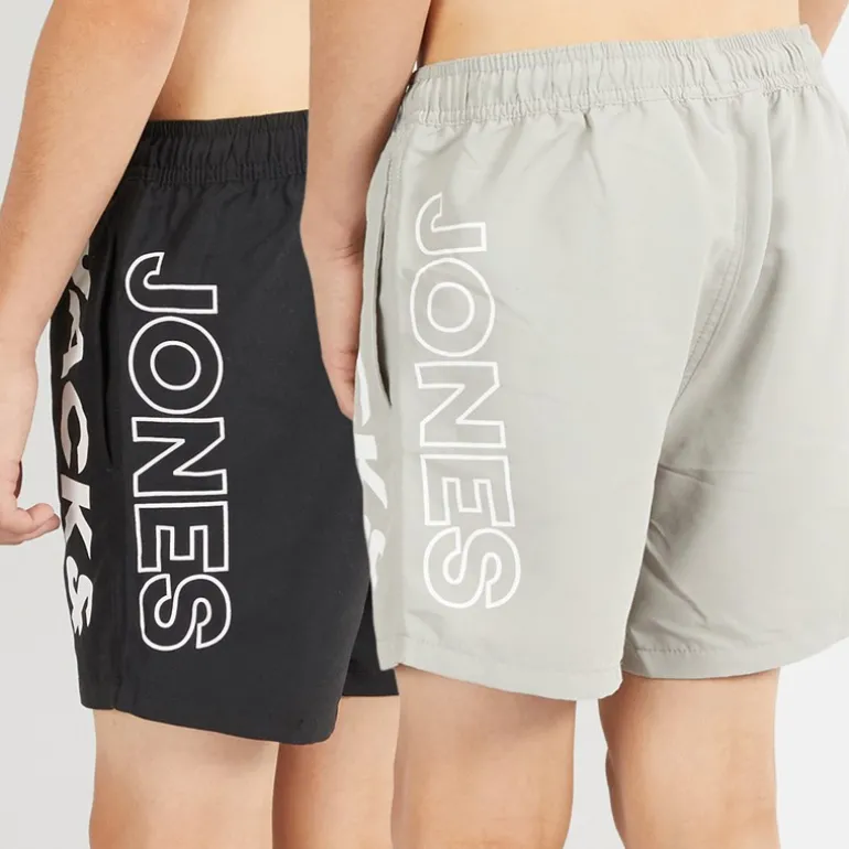 Drengebadebukser Aruba To Pak Sort/Grå