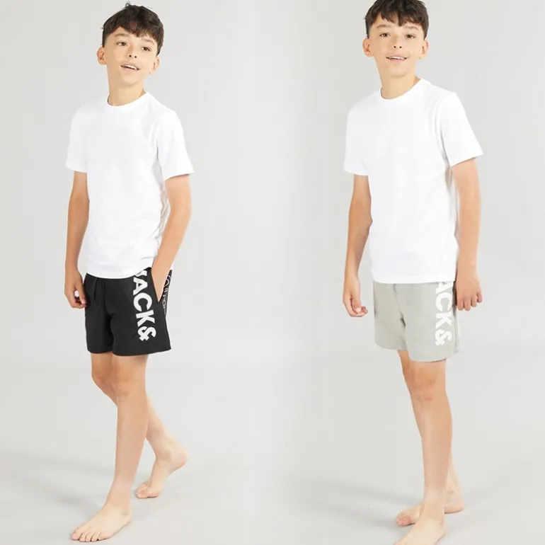 Drengebadebukser Aruba To Pak Sort/Grå