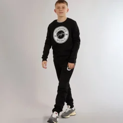 Drengenes Thomas Sweatshirt Og Joggingbukser Træningssæt Sort