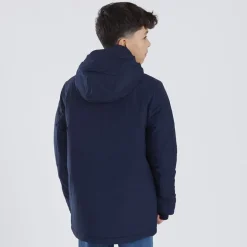 Drengeparka med spids foran Marineblå Blazer