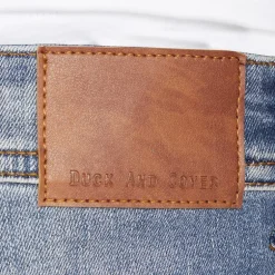 Duck And Cover Herre Zeki Jeans Shorts Stone Wash