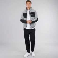 Herre Anders Funnel Neck Fleece Circular Grå