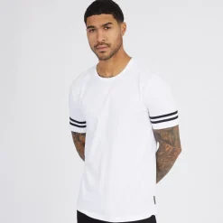Herre Arm Stripes T-shirts Flerfarvet