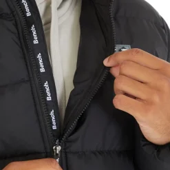 Herre Armann Lang Ærmeløs Dunjakke Sort