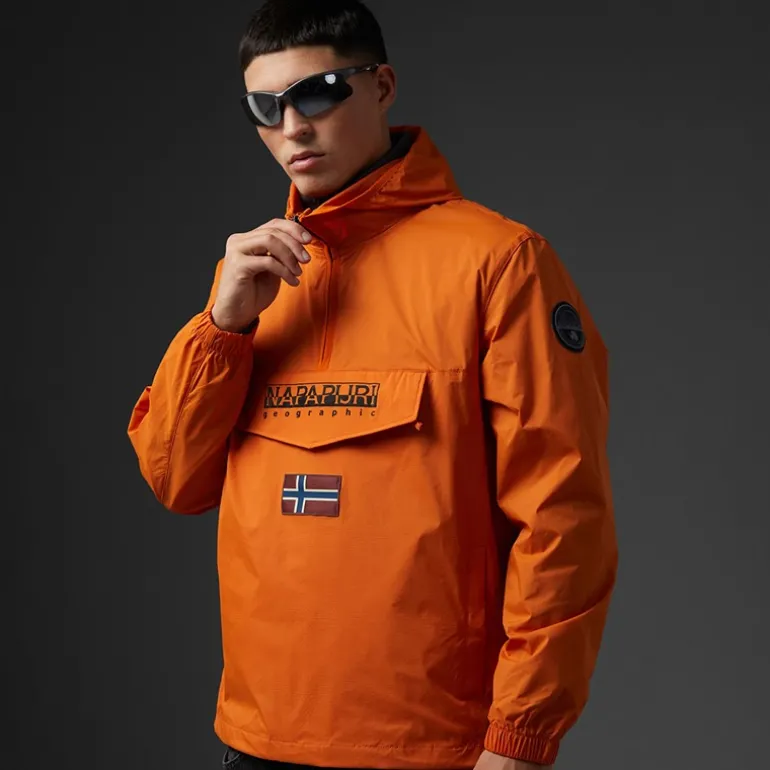 Herre Arper Lite Anorak Orange Pumpkin