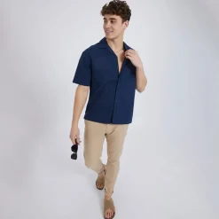 Herre Auxin Skjorter med korte ærmer Blå