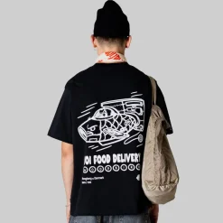 Herre Baine Koi Levering T-shirt Sort