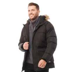 Herre Baldwin Isoleret Vandafvisende Parka Sort