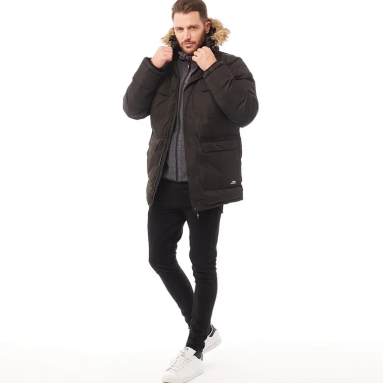 Herre Baldwin Isoleret Vandafvisende Parka Sort