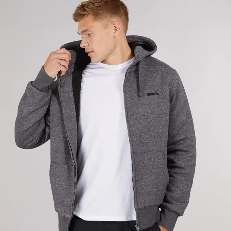 Herre Baraz Borg Foret Hættetrøje Mørkegrå Melering