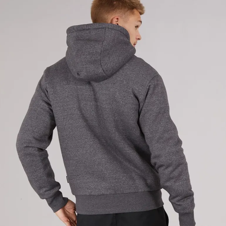 Herre Baraz Borg Foret Hættetrøje Mørkegrå Melering