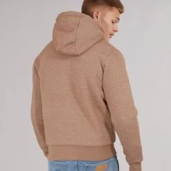 Herre Baraz Borg Foret Hættetrøje Taupe Marl