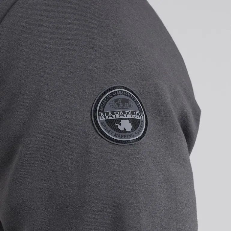 Herre Bastien 1/2 Lynlås Sweatshirt Dark Grey Solid